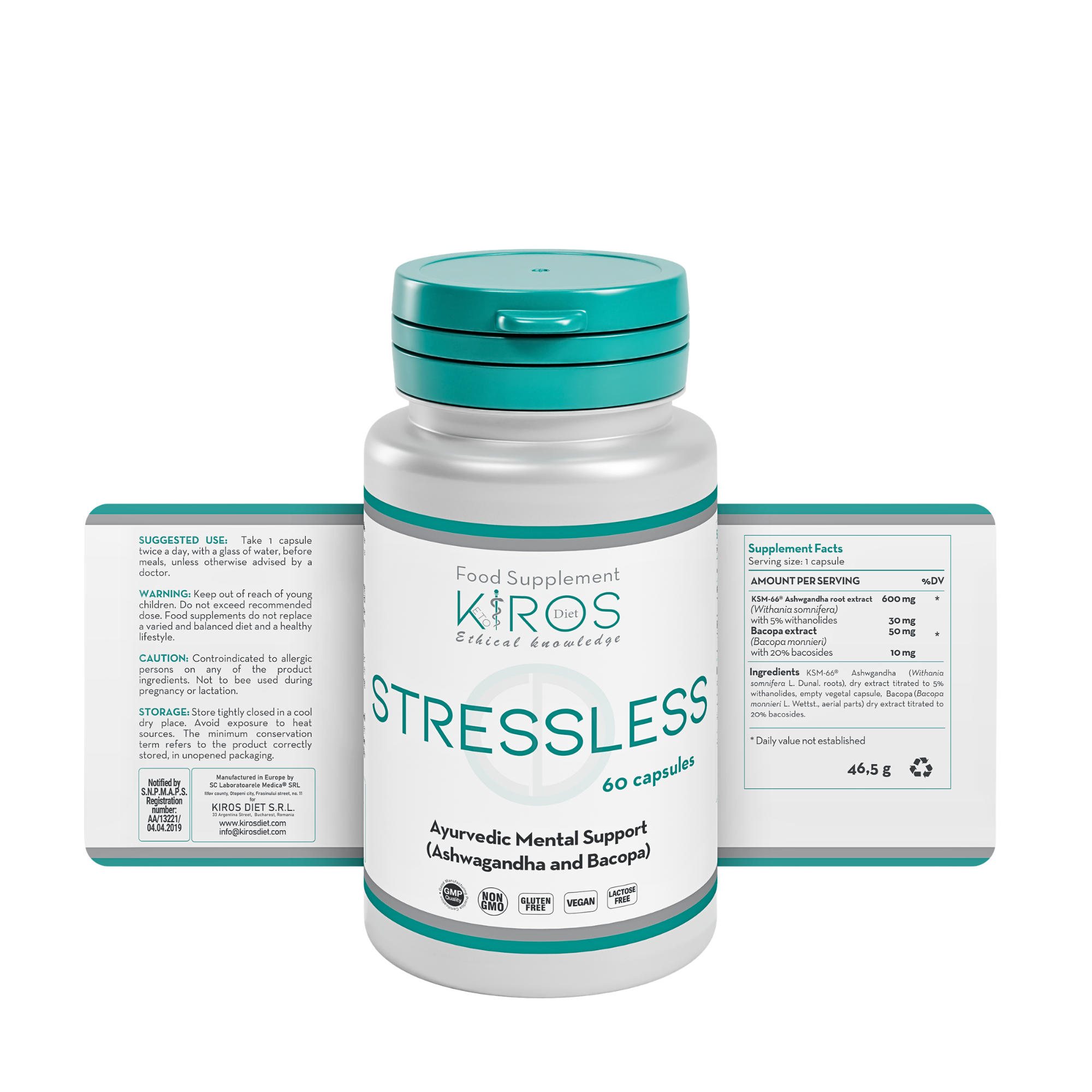 STRESSLESS con ashwagandha KSM-66®